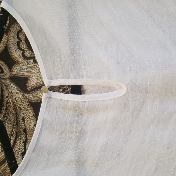 Fundamental Things sleeveless top blouse size S color white - Picture 13 of 14